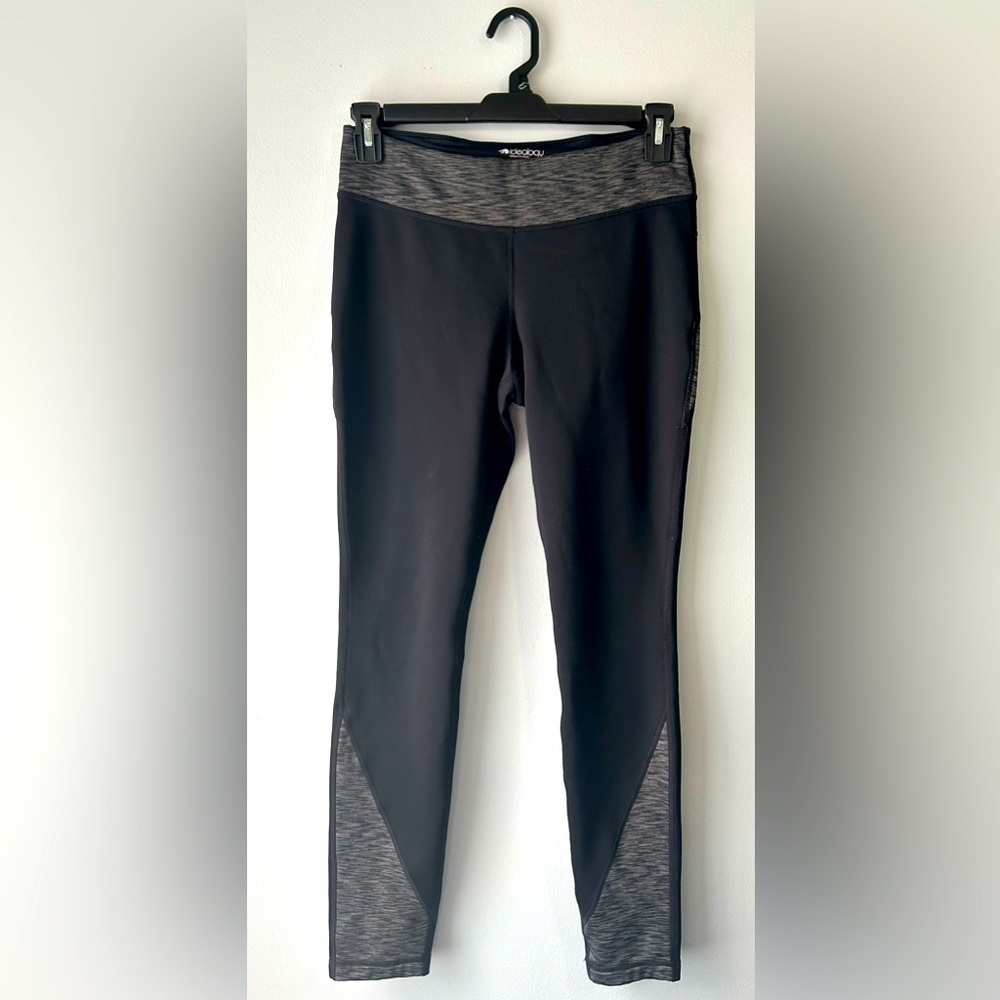 Ideology women’s medium black space dyed fleece lined full length leggings